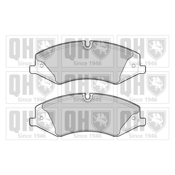 4 plaquettes de frein avant Quinton Hazell BP1735