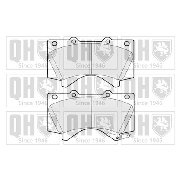 4 plaquettes de frein avant Quinton Hazell BP1737