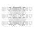 4 plaquettes de frein avant Quinton Hazell BP1737