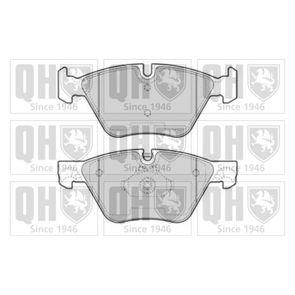 4 plaquettes de frein avant Quinton Hazell BP1753