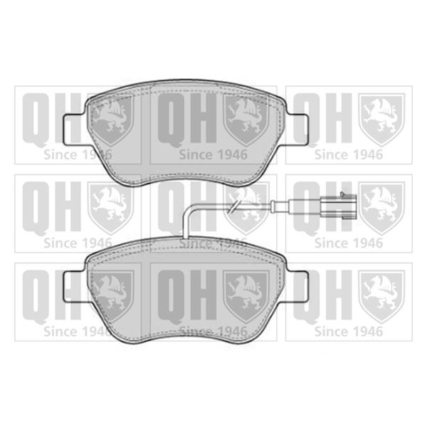 4 plaquettes de frein avant Quinton Hazell BP1754