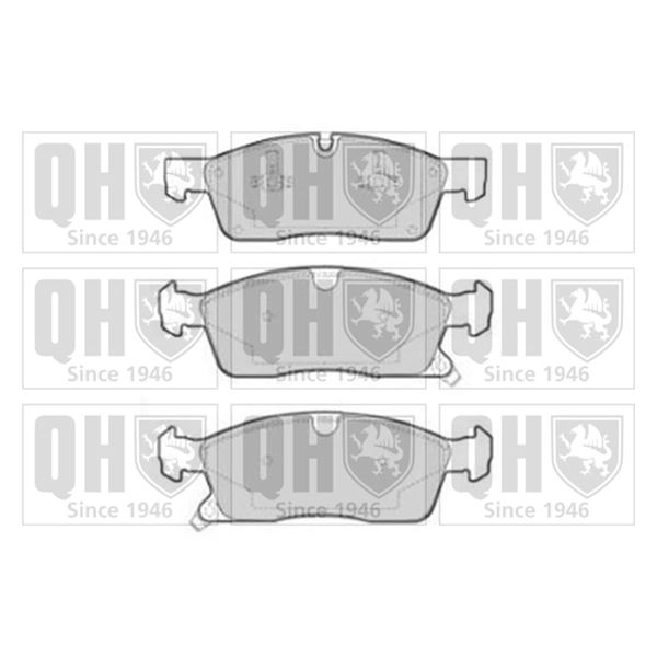 4 plaquettes de frein avant Quinton Hazell BP1761