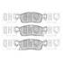4 plaquettes de frein avant Quinton Hazell BP1761