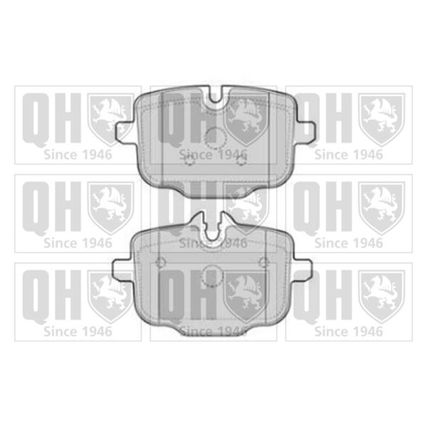4 plaquettes de frein arrière Quinton Hazell BP1767