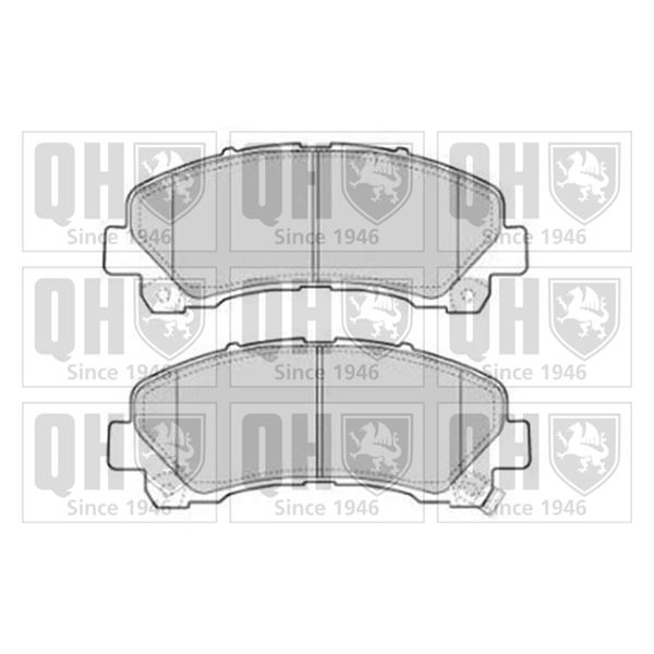 4 plaquettes de frein avant Quinton Hazell BP1779