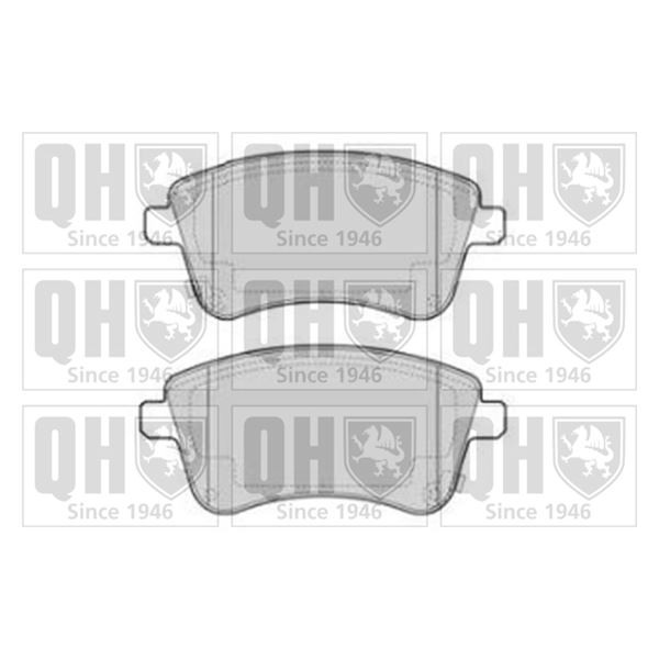 4 plaquettes de frein avant Quinton Hazell BP1783