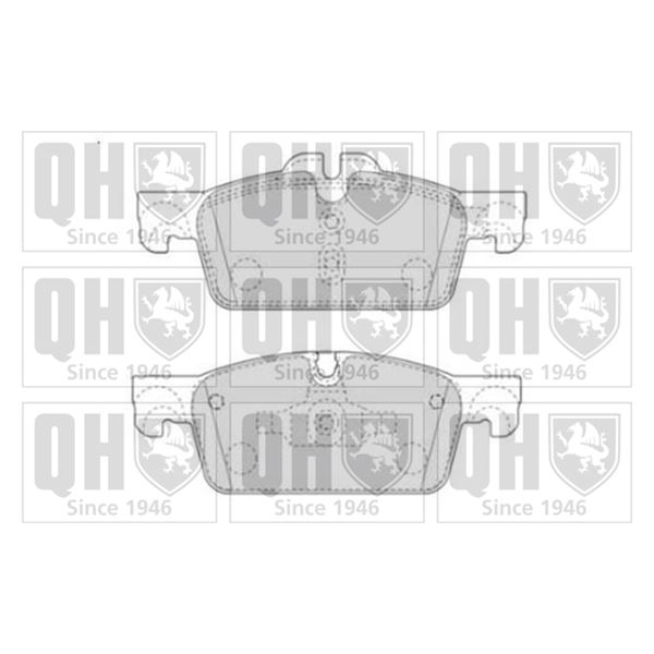 4 plaquettes de frein avant Quinton Hazell BP1808