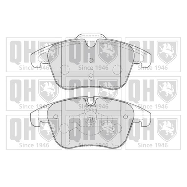 4 plaquettes de frein avant Quinton Hazell BP1809