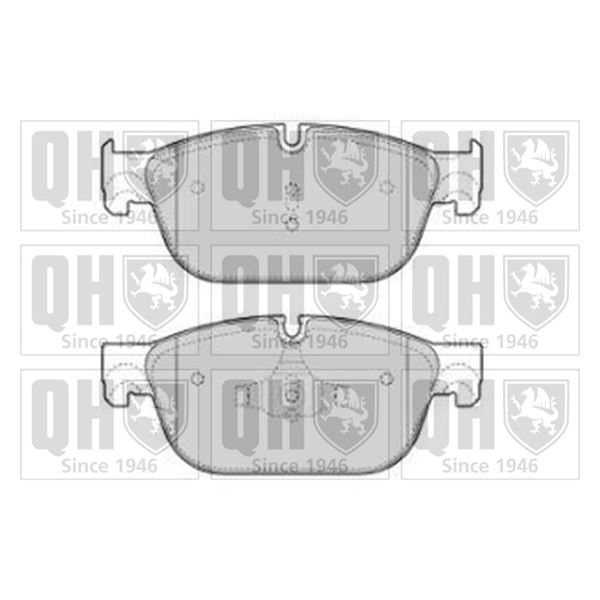 4 plaquettes de frein avant Quinton Hazell BP1810
