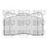 4 plaquettes de frein avant Quinton Hazell BP1819