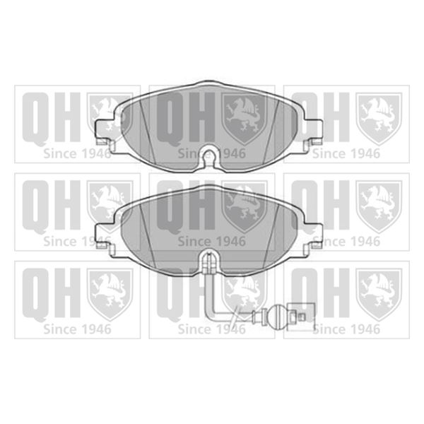 4 plaquettes de frein avant Quinton Hazell BP1820