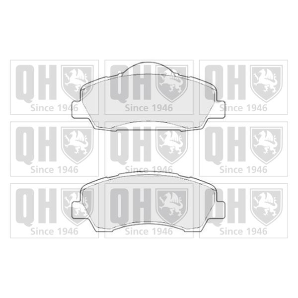 4 plaquettes de frein avant Quinton Hazell BP1825