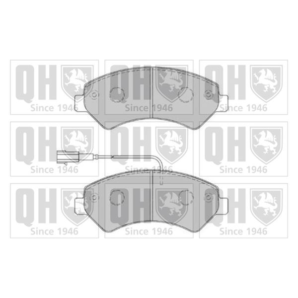 4 plaquettes de frein avant Quinton Hazell BP1829