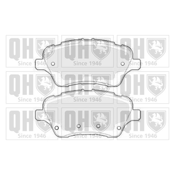 4 plaquettes de frein avant Quinton Hazell BP1840