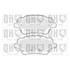 4 plaquettes de frein avant Quinton Hazell BP1840