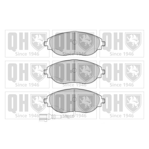 4 plaquettes de frein avant Quinton Hazell BP1842
