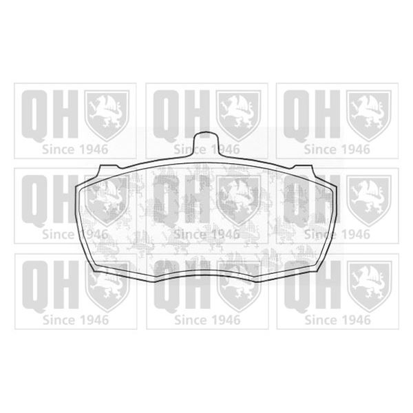 4 plaquettes de frein avant Quinton Hazell BP294