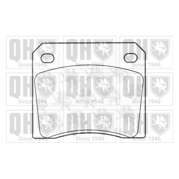 4 plaquettes de frein Quinton Hazell BP297
