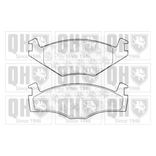 4 plaquettes de frein avant Quinton Hazell BP360