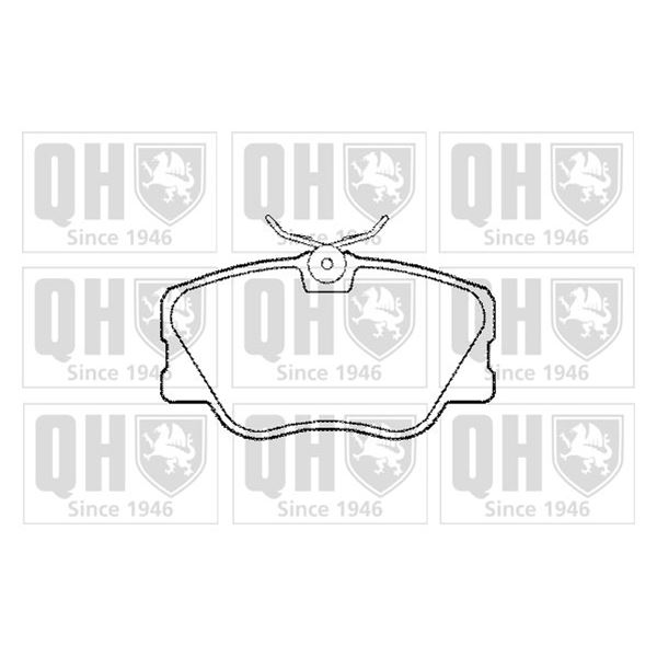 4 plaquettes de frein avant Quinton Hazell BP372