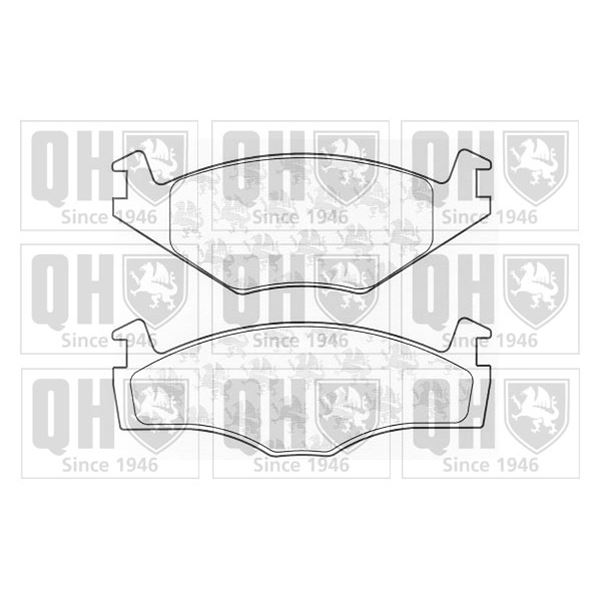 4 plaquettes de frein avant Quinton Hazell BP374