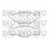 4 plaquettes de frein avant Quinton Hazell BP374