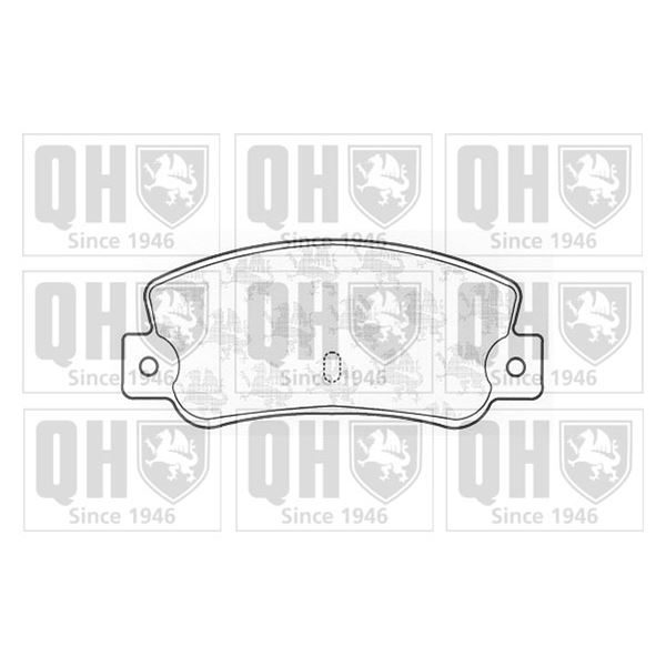 4 plaquettes de frein arrière Quinton Hazell BP402