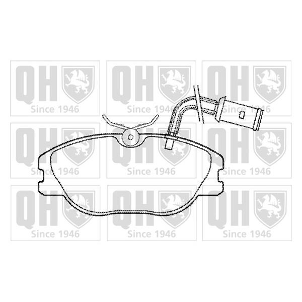 4 plaquettes de frein avant Quinton Hazell BP460