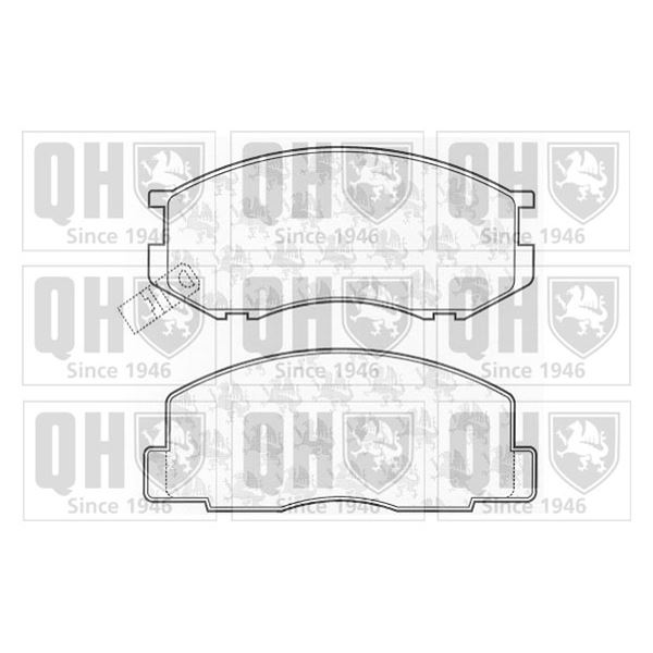 4 plaquettes de frein avant Quinton Hazell BP512