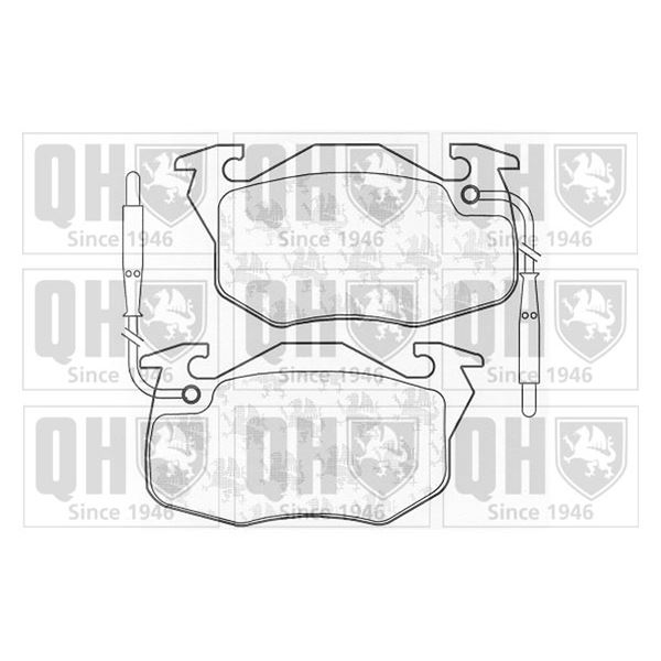 4 plaquettes de frein avant Quinton Hazell BP537