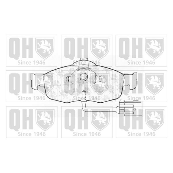 4 plaquettes de frein avant Quinton Hazell BP599