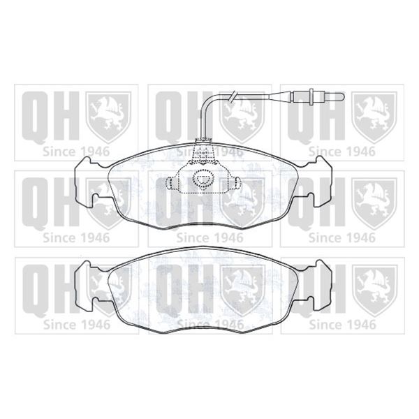 4 plaquettes de frein avant Quinton Hazell BP604