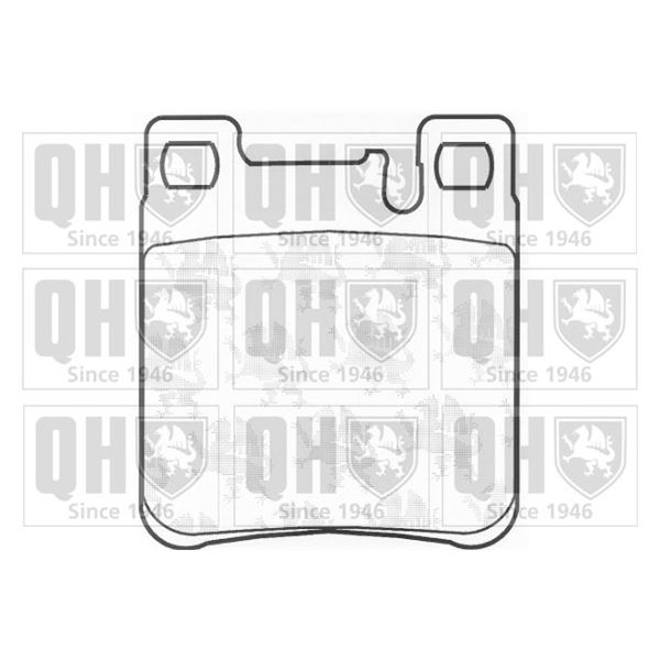 4 plaquettes de frein arrière Quinton Hazell BP706