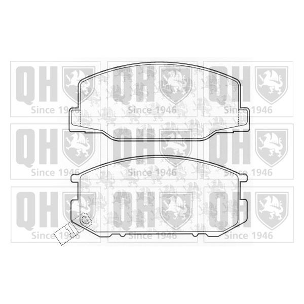 4 plaquettes de frein avant Quinton Hazell BP708