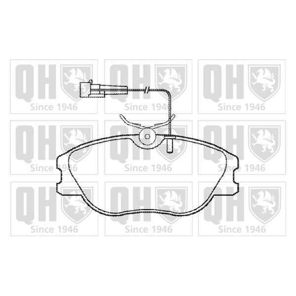 4 plaquettes de frein avant Quinton Hazell BP740