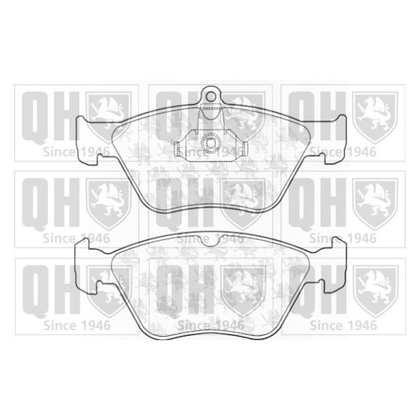 4 plaquettes de frein avant Quinton Hazell BP793