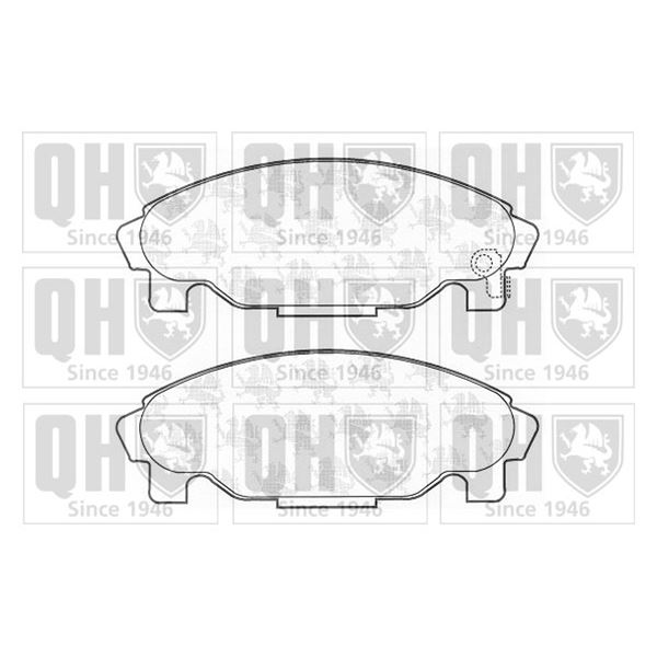 4 plaquettes de frein avant Quinton Hazell BP806