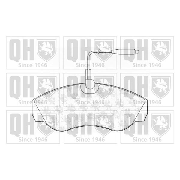 4 plaquettes de frein avant Quinton Hazell BP811