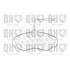 4 plaquettes de frein avant Quinton Hazell BP811