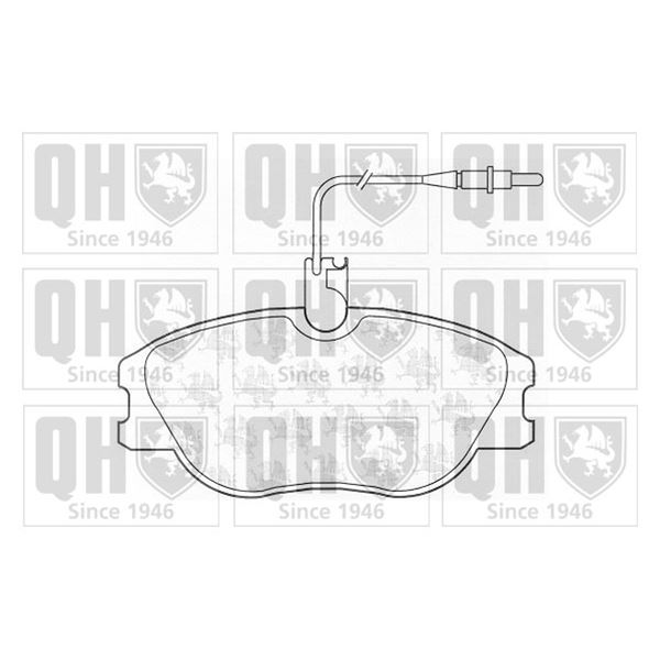 4 plaquettes de frein avant Quinton Hazell BP812