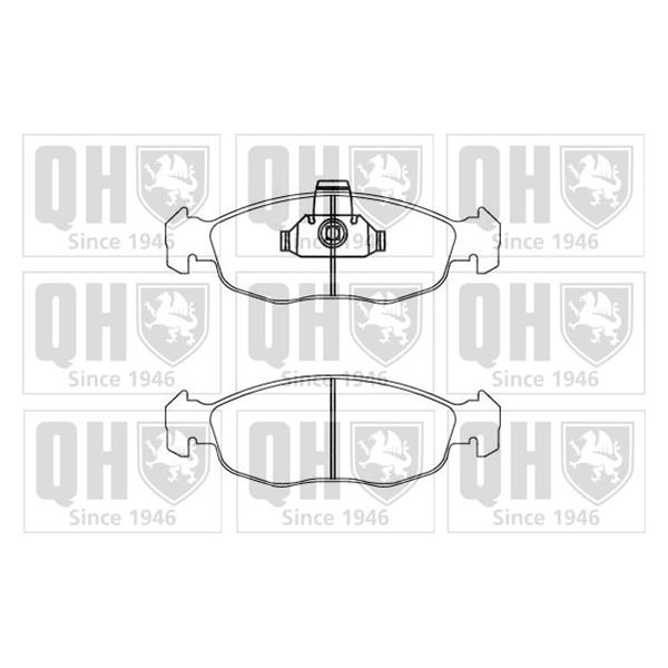 4 plaquettes de frein avant Quinton Hazell BP871
