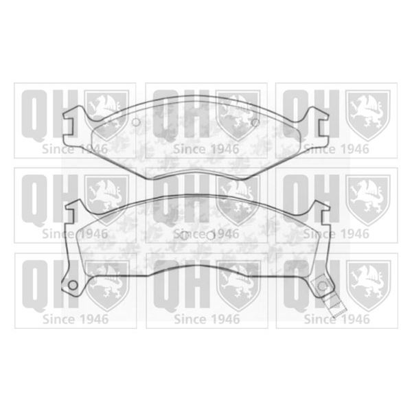 4 plaquettes de frein avant Quinton Hazell BP916