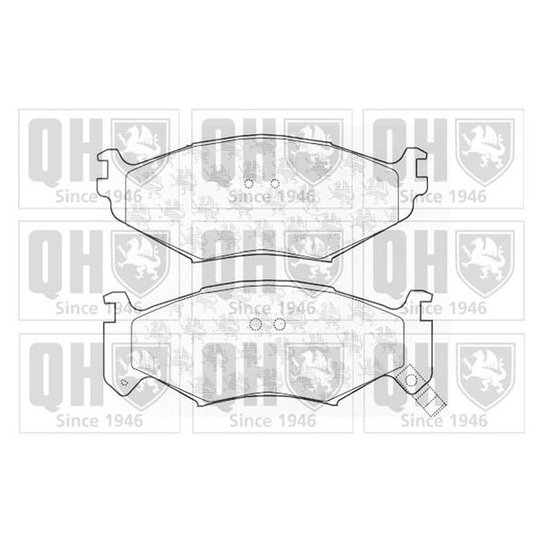 4 plaquettes de frein avant Quinton Hazell BP942