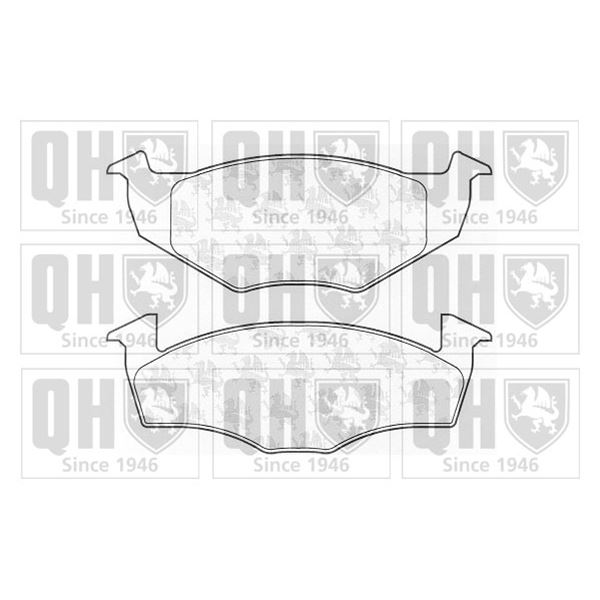 4 plaquettes de frein avant Quinton Hazell BP971