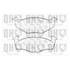 4 plaquettes de frein avant Quinton Hazell BP971