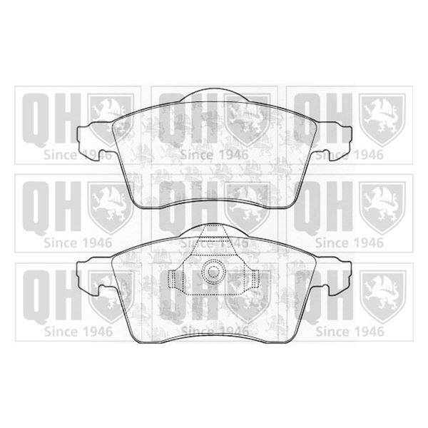 4 plaquettes de frein avant Quinton Hazell BP974