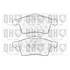 4 plaquettes de frein avant Quinton Hazell BP974