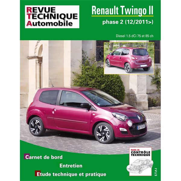 Revue Technique B785 pour RENAULT TWINGO II PH.2 2011-12-> 1.5DCI (REF 25446)
