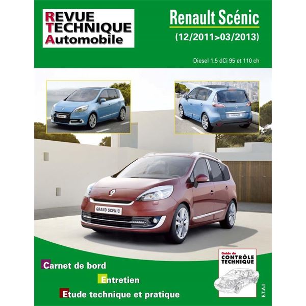 Revue Technique B788.5 pour RENAULT SCENIC III PH.2 2011-12-> 1.5DCI (REF 25449)