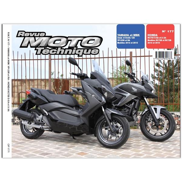 Revue Technique 177 pour HONDA NC750SX (14-15) YAMAHA XMAX 125 (14-15) (REF 25919)